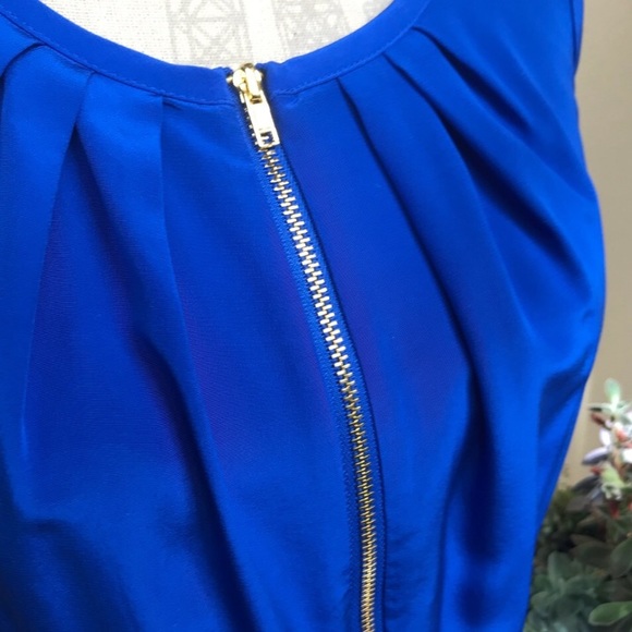 Eliza J  Silky Electric Blue Dress - Picture 3 of 5